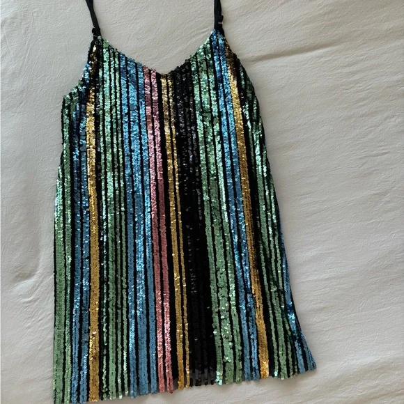 Show Me Your MuMu Multicolor Sequin Mini Dress - Picture 3 of 4